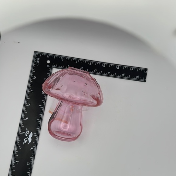 Pink Glass Mushroom Vase/Accent Piece - Picture 6 of 6